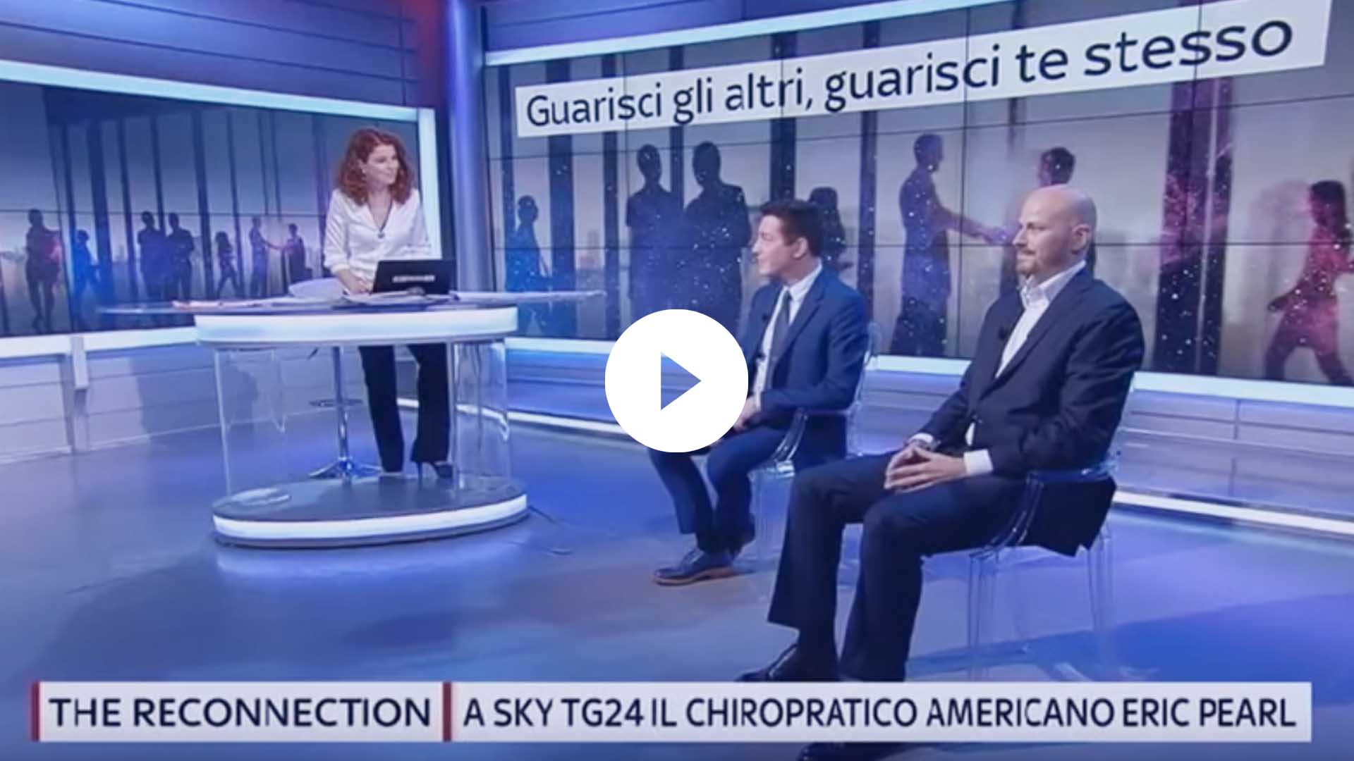Eric Pearl e Guglielmo Poli ospiti di Sky TG24